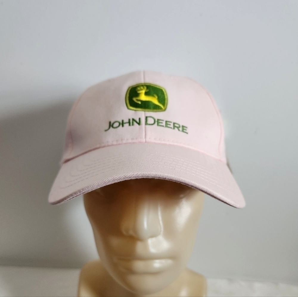 John Deere Soft Pink Baseball Hat Cap NWT - Picture 3 of 15